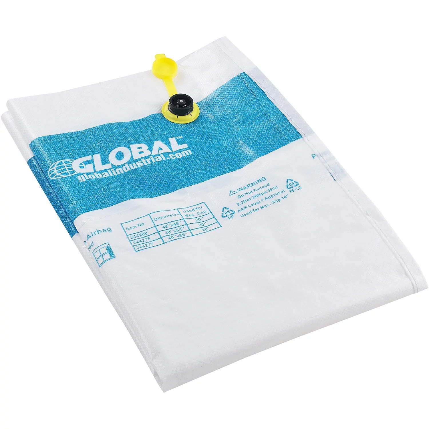 x 2 Air Lot Polywoven 48"W Dunnage Ply, Global 25 of Bags, 48"L, Industrial