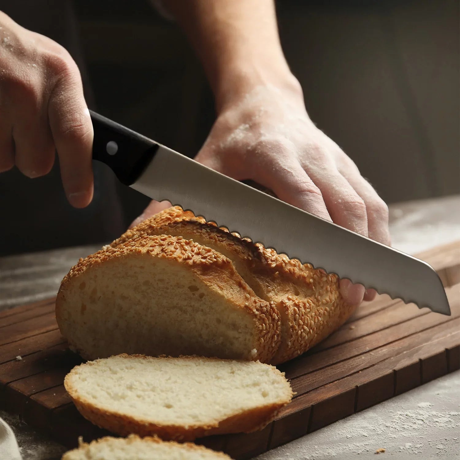 Handles Piece Chef Knife Shears Kitchen Deco Kitchen Wood More Chef Cleaver Set 16 and Knife