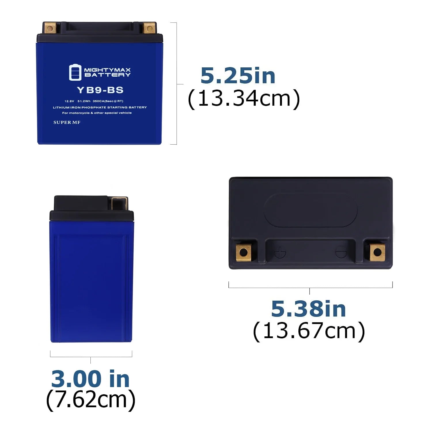 XR2 Lithium E-Starter Battery Pack Gilera Replacement 8 Compatible All with YB9-BS 125 Years -
