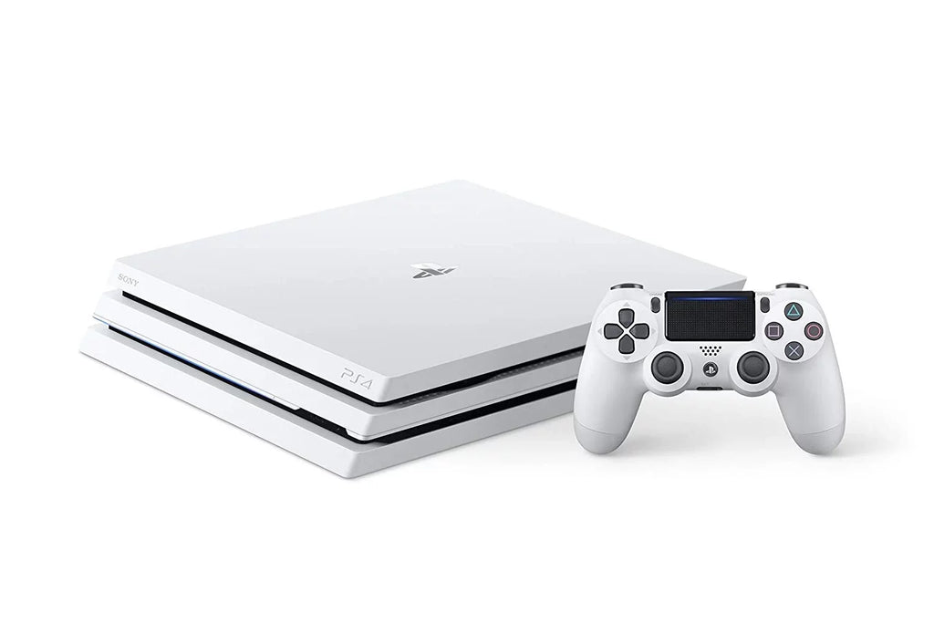 AXTION 4 Gaming Included White Consol Bundle Pro Sony 1TB Glacier PlayStation Like New BOLT