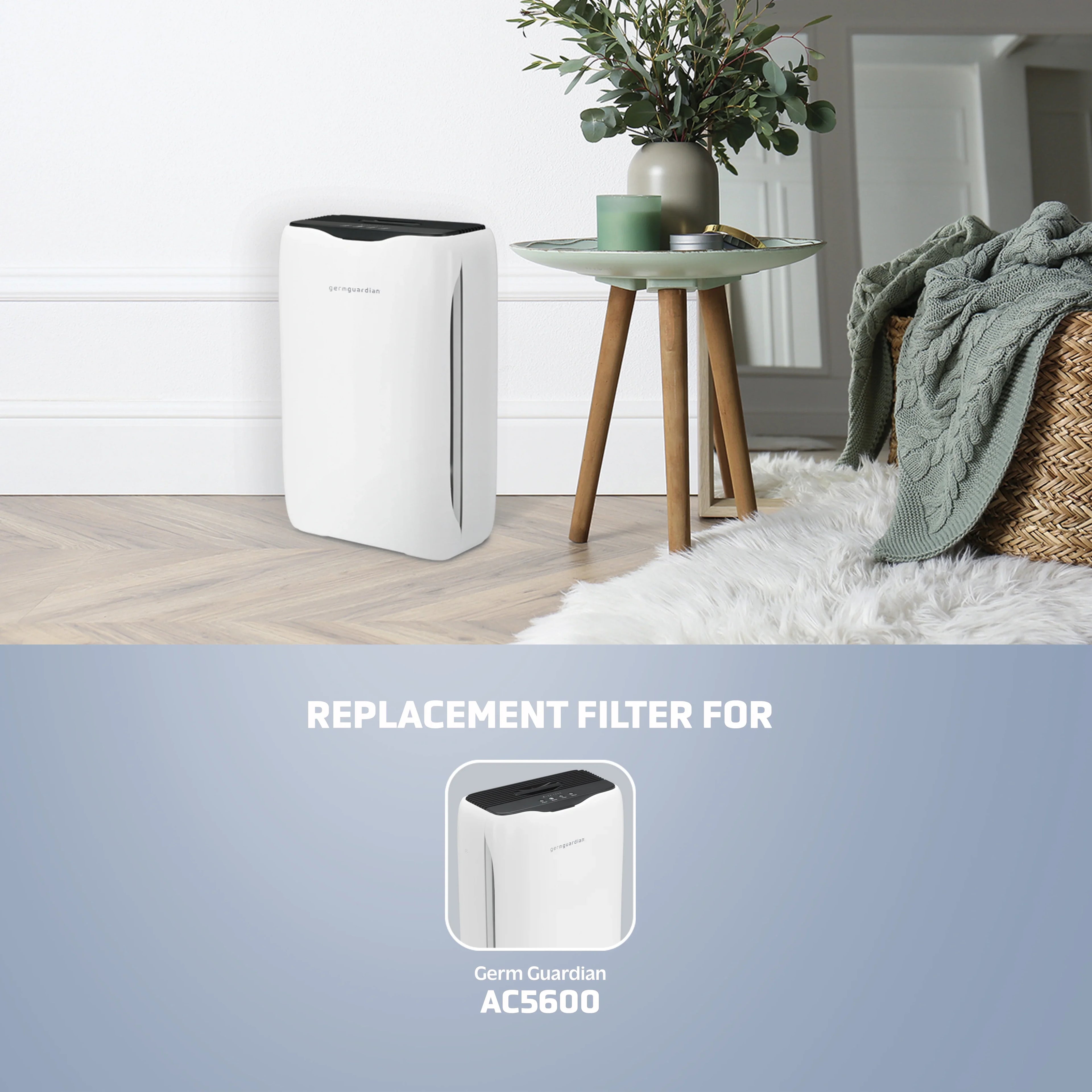 N Replacement True FLT5600 Filter HEPA Pure Air GermGuardian for Purifier, AC5600 Filter