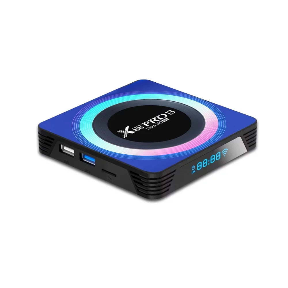 1000M Box 13.0 ROM RAM WiFi6 4GB Ethernet Quad-Core 2.4G/5.8G USB3.0 Dual HDR10+ HD 8K 32GB BT5.0 TV Band Android Ultra