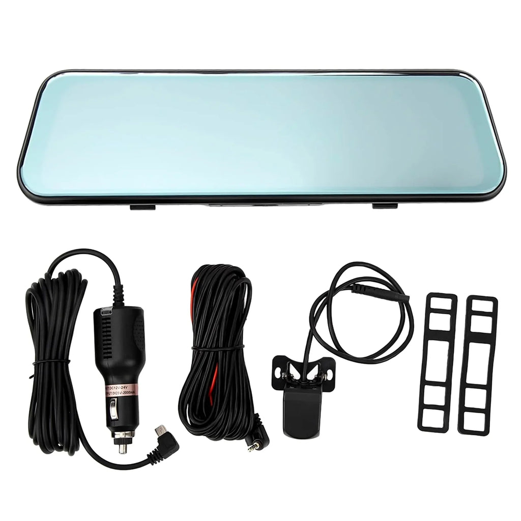 Camera,G-Sensor, Angle,with Backup Cable Rear 170° Front Cam,Kepeak FHD Monitor, and Wide Meters Full Mirror Touch 5.5 Dash 1080P Screen View Parking 10"