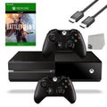 Cable Original Xbox 1 Game Included 2 Bundle Used One Black 500GB AXTION Controller Microsoft With BOLT HDMI Battlefield Console Gaming