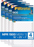 Allergen, 4-Pack Living Filter exact 0.78 MERV dimensions Air Ultimate x 15.69 Filtrete 16x25x1 1900 Healthy MPR x 24.69 13,
