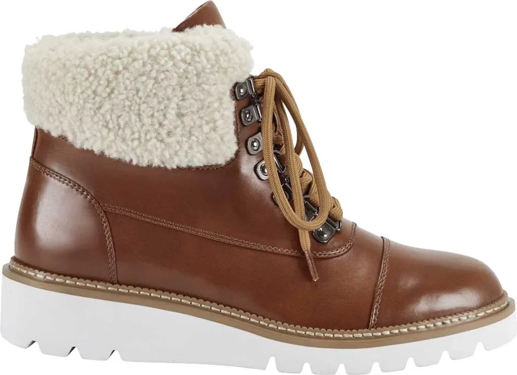 Alden Shearling Leather/Faux Aerosoles Bootie 11 Tan Faux Wedge M Hiker Women's