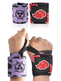 Powerlifting, 2 Women for Duo) and Anime and (Akat Workout - Accessories - Gym Training, Strength Improve Wraps Purple Pairs Weightlifting, Support Straps Men Bundle Lifting 24" Wrist