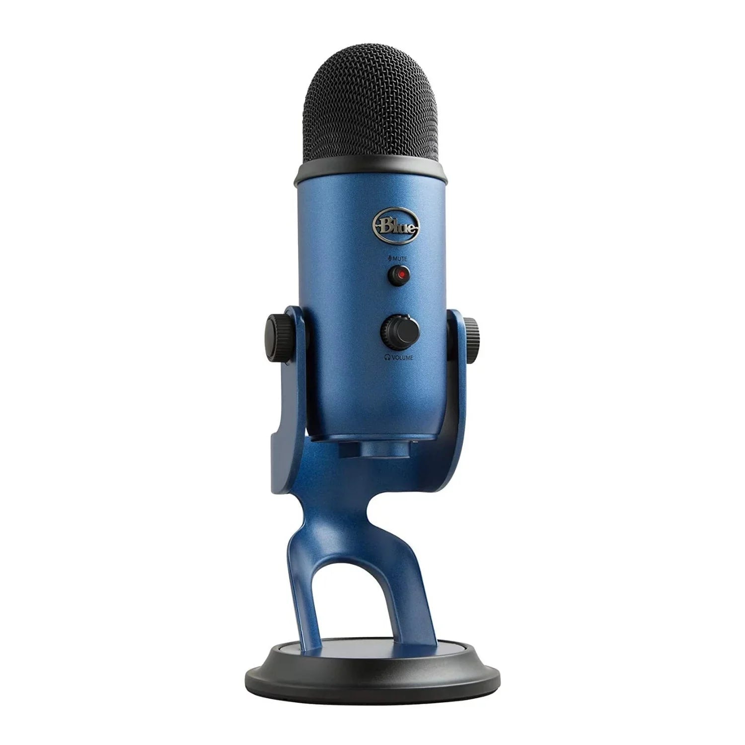 with Blue Mount and Microphones Stand, Blue) Boom Microphone Filter Pop (Midnight Yeti Shock Arm