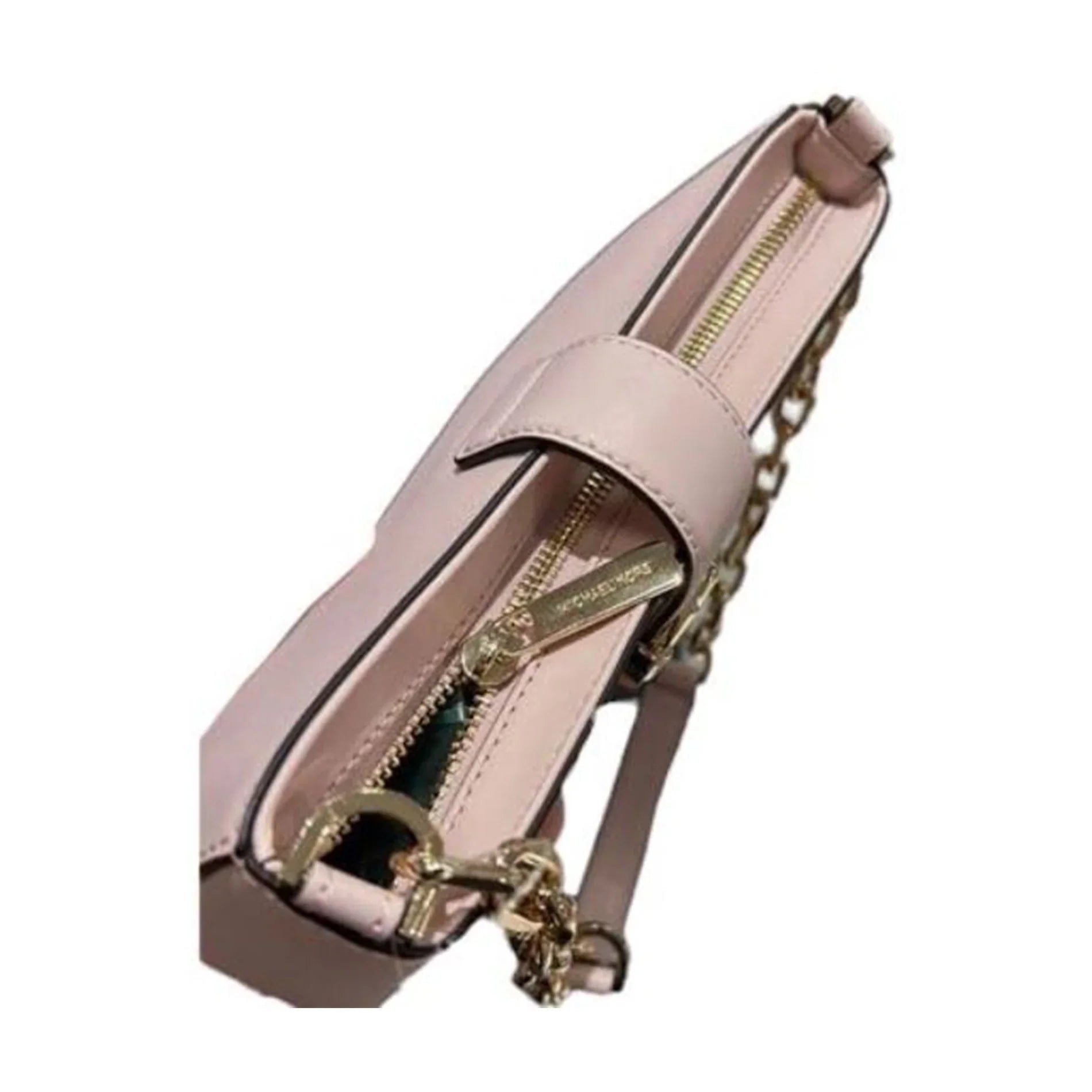 Kors Michael Carmen Blush) (Powder Womens Leather Bag 35F2GNMC0L-424 Shoulder XS Pouchette