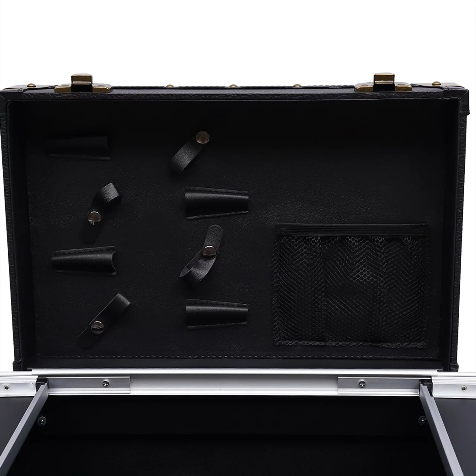 with Miumaeov Organizer Train Box Case, Tool Rolling Makeup Holder Dryer Lockable Stylist Travel Trolley Luggage, Beauty Cosmetic Salon Hair Hairdressing