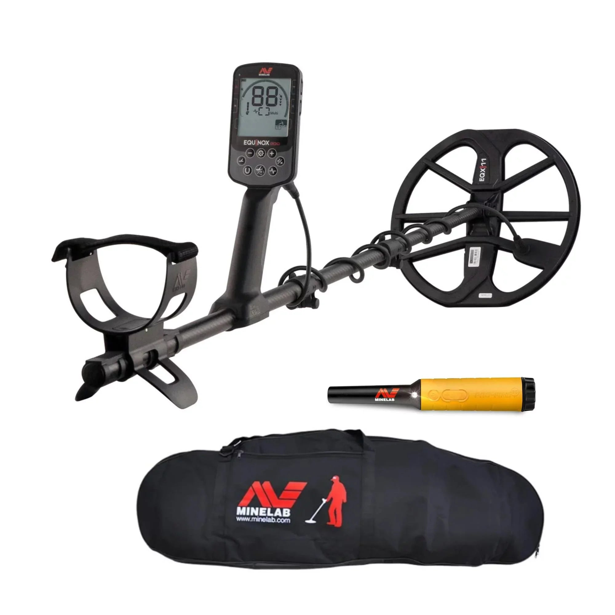 Minelab Equinox Metal 900 Case Pinpointer and Waterproof with (Yellow) Detector