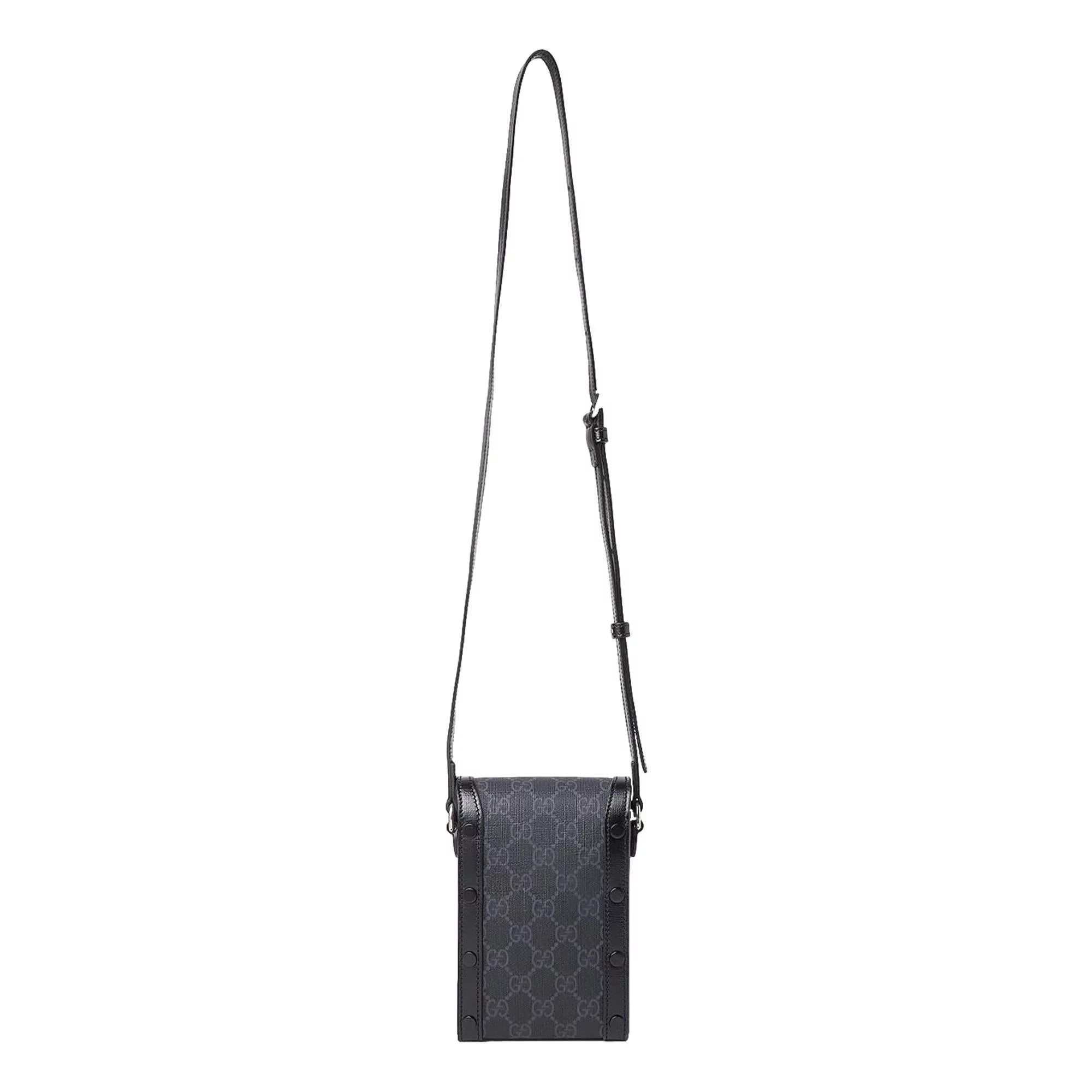Black Retro Minibag Gucci GG Printed Crossbody Canvas