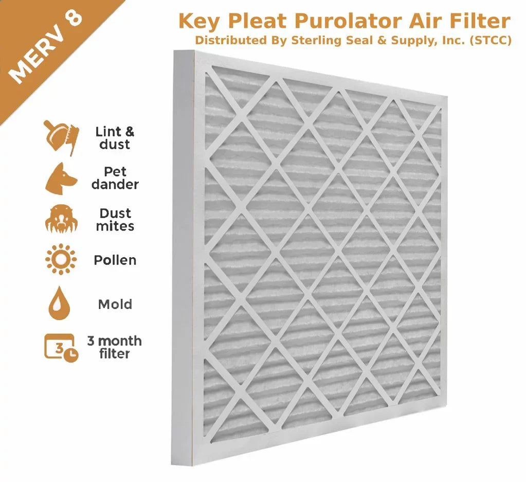 Filter Key - Air Purolator Pack) (6 MERV Pleat 8 14x24x1