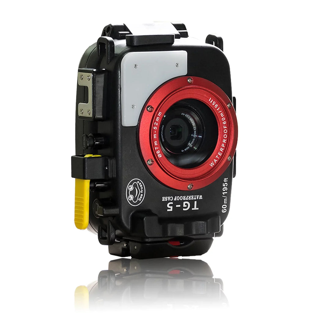 for Shell 60m/195ft Replacement Olympus Diving Case TG-5 Sea Protective frogs Housing Camera Underwater Waterproof Camera