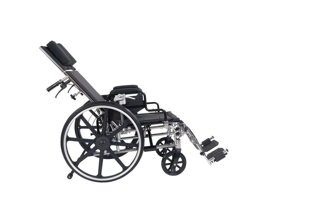 Full Detachable GT Medical Viper Desk Reclining Arms, Seat 18" Drive Plus Wheelchair,