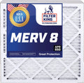 MADE | Filter A/C | 8 x 15.5 Furnace USA MERV | Filters Filter 5-PACK Size: Actual 16x25x4 IN | x 24.5 HVAC 3.75" Pleated King Air