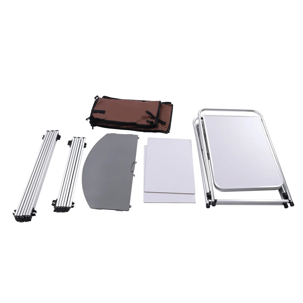 Kitchen Folding Tabletop Foldable Camping W/ Grill Portable FETCOI Table Station