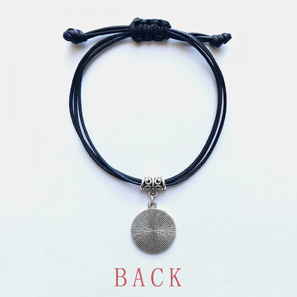 Black Live Jewelry Poetry Famous It Quote It Bracelet Rope Seize Wristband Leather