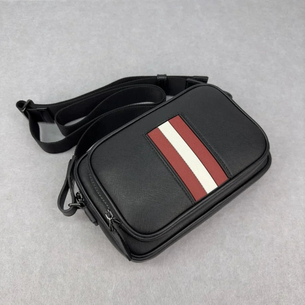 Bag Business Men's Bag Style Genuine Crossbody Bag Bag Commuter Quality Luxury Chest Shoulder Leather Casual High B Shoulder