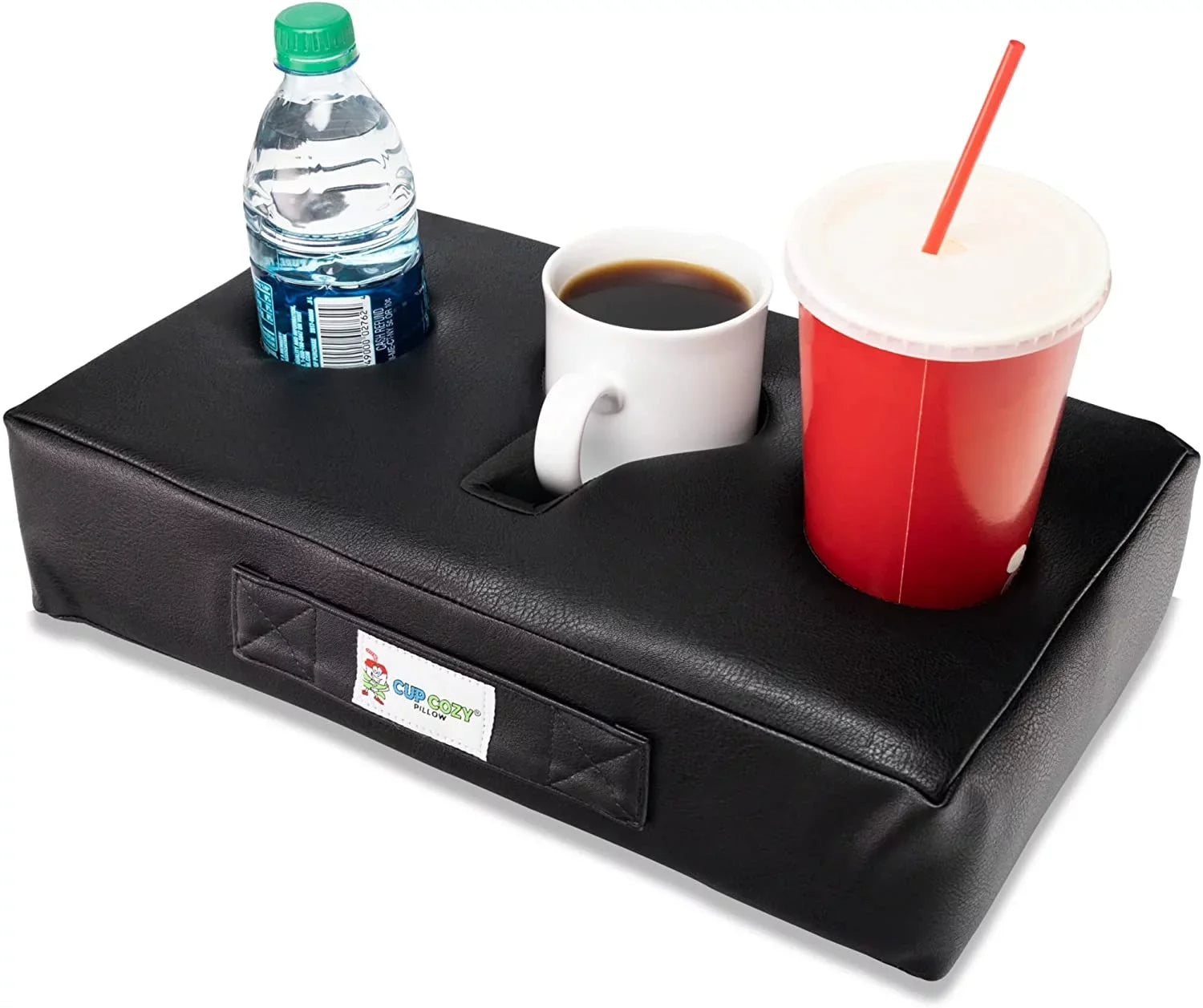 prevent man Holder. drinks The Keep and more! and beach Seen TV*- Use it Cup floor, (Black car, spills. World's anywhere-Couch, on BEST Faux Leather) bed, Pillow close Cozy *As Cup RV, cave, park,