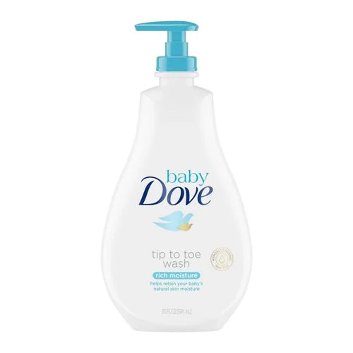 Dove Baby to 20 Pack 3 Tip Toe Oz, Wash, Rich Moisture