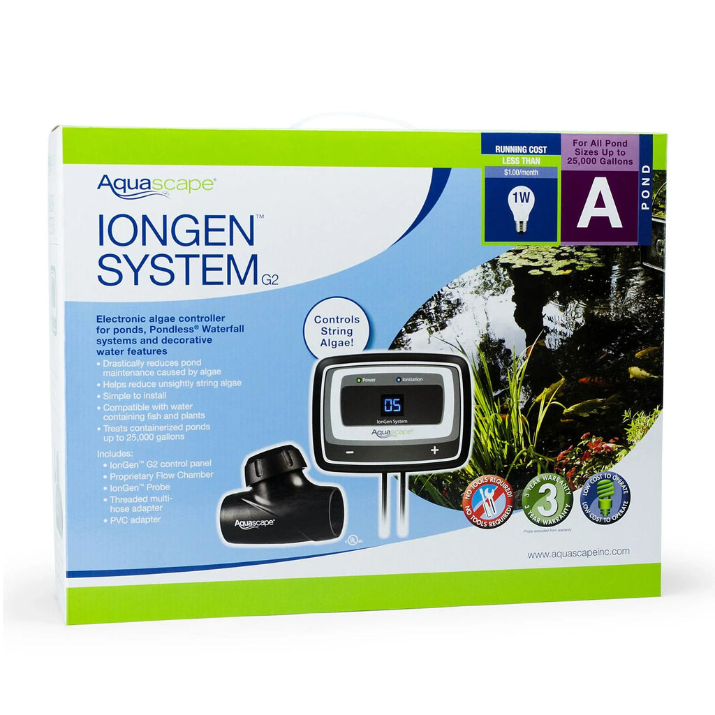 Auto Algae IonGen Natural G2 Control Chemical System Pond 95027 Free Aquascape