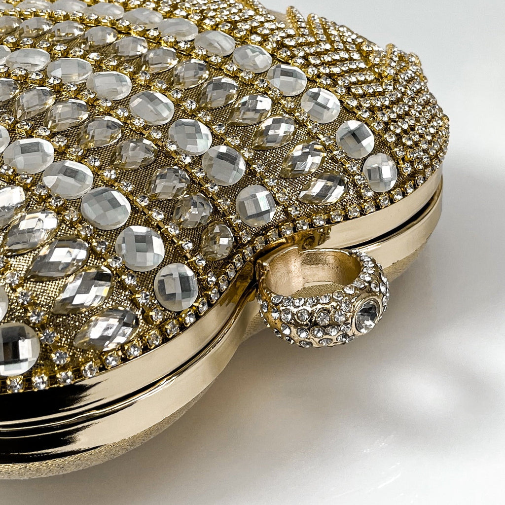 Shape Rhinestones Evening Women Clutch Geiomoo Tassel Handbag for Party Heart Purse Wedding Luxury Bag,