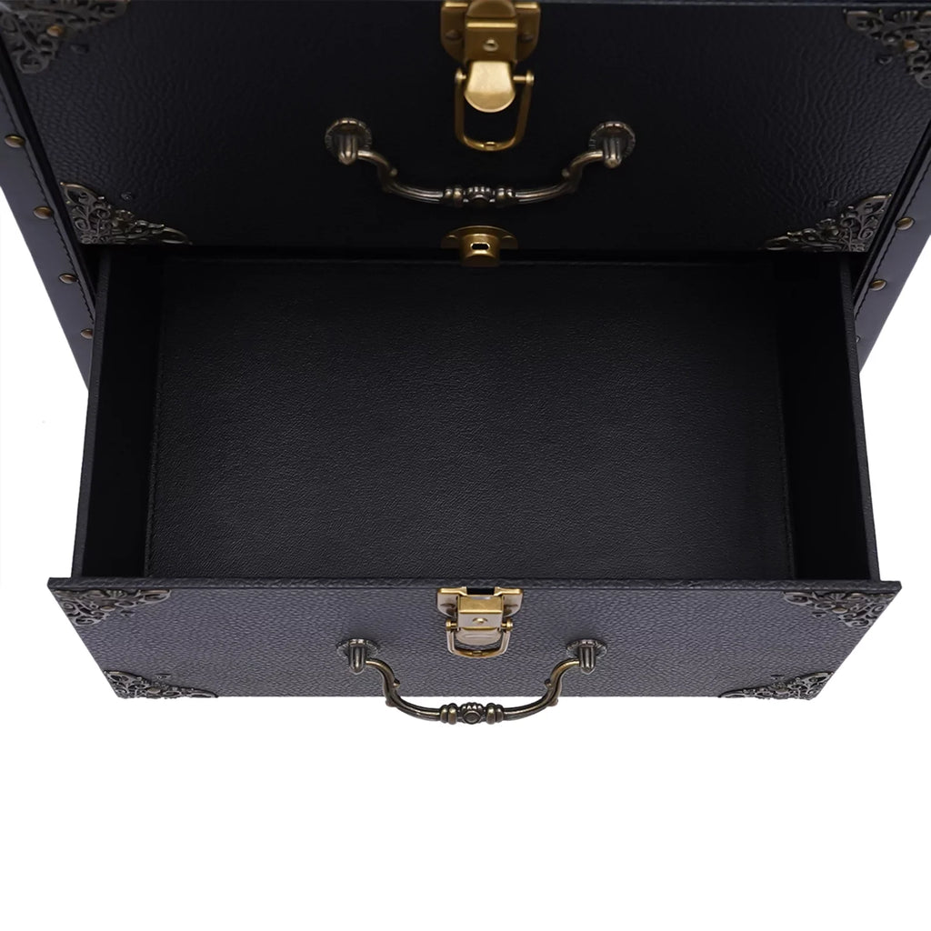 with Miumaeov Organizer Train Box Case, Tool Rolling Makeup Holder Dryer Lockable Stylist Travel Trolley Luggage, Beauty Cosmetic Salon Hair Hairdressing