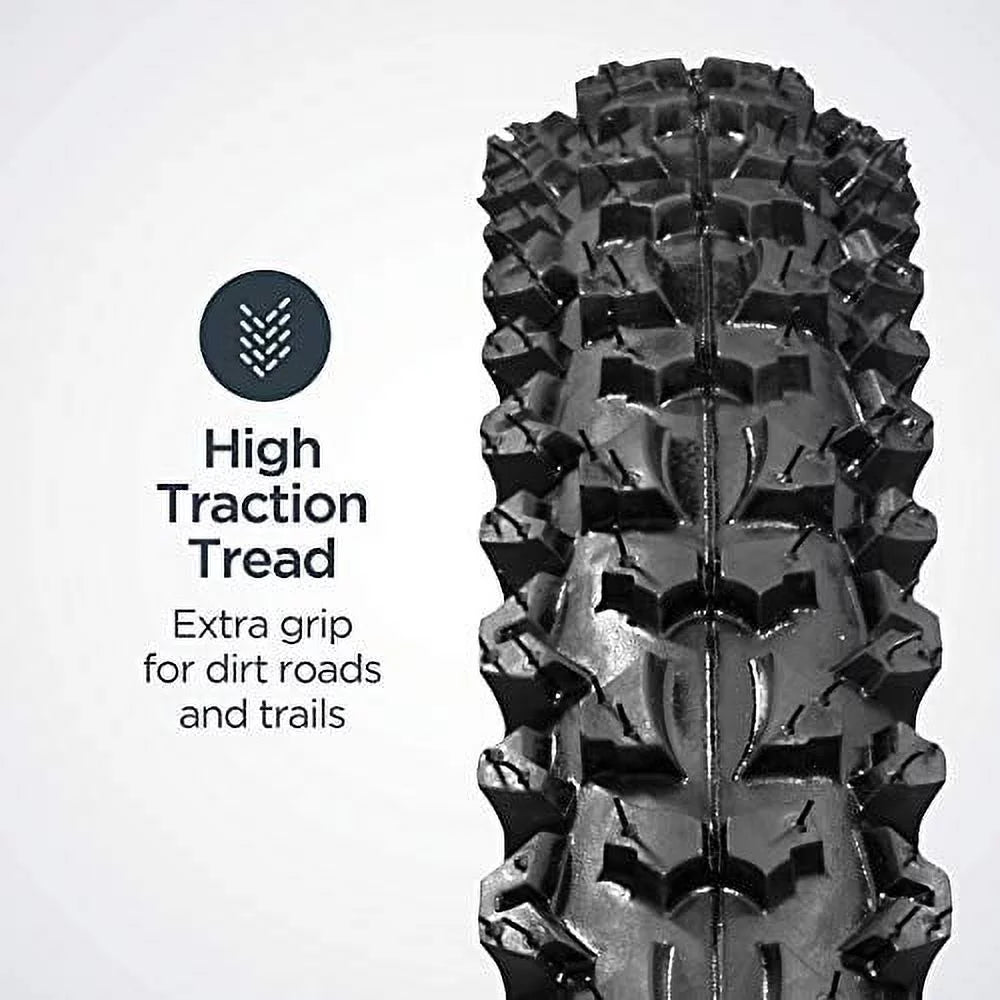 1.95-Inch with Bead x , Bike, Tire, Schwinn 24 Mountain Bike Replacement Steel Black