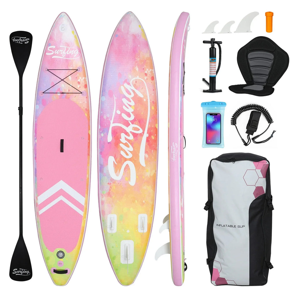 Kayak Paddle Up Kit FULLWATT Inflatable Seat Surfboard 11FT Stand Complete with SUP Board