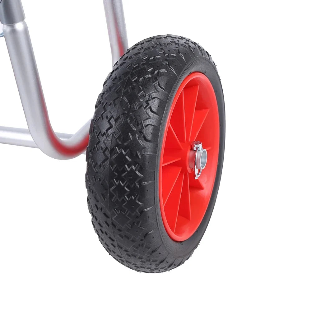 Veneer Trailer, Carrier Solid Board Aviation PU Paddle SUP Cart Double Beach Surfboard Beach Cart, Portable Airless Cart Aluminum Stand-Up Wheel