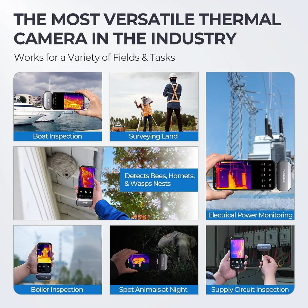 Resolution 40mk Thermal Imaging 192 High Sensitivity (iPhone Range iPad) Thermal for & x iOS TC002 TOPDON 256 Camera -4F~1022F Temperature Thermal IR Camera,