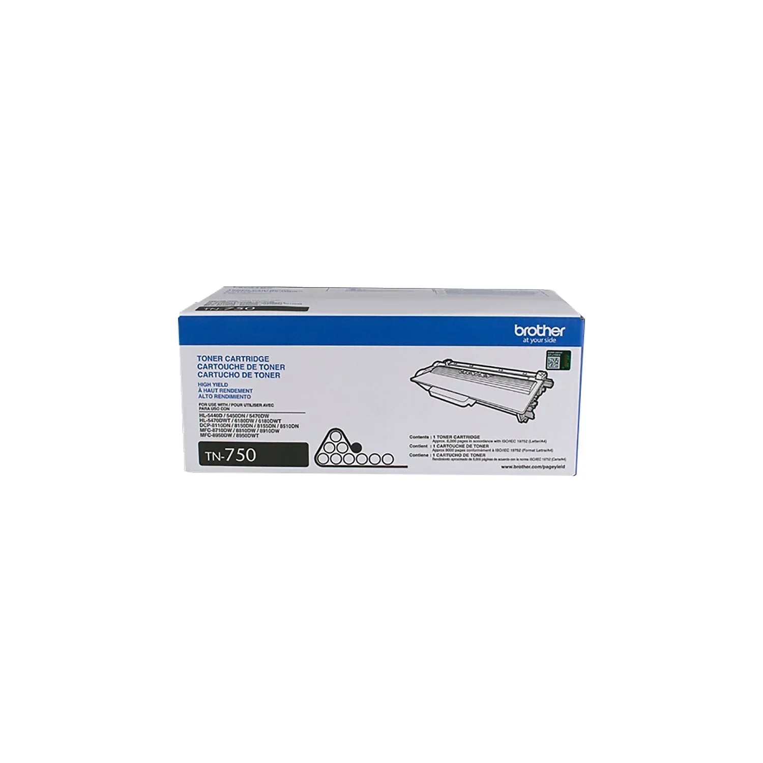 Toner Genuine TN7502PK Cartridge, Printer Brother High-yield Black