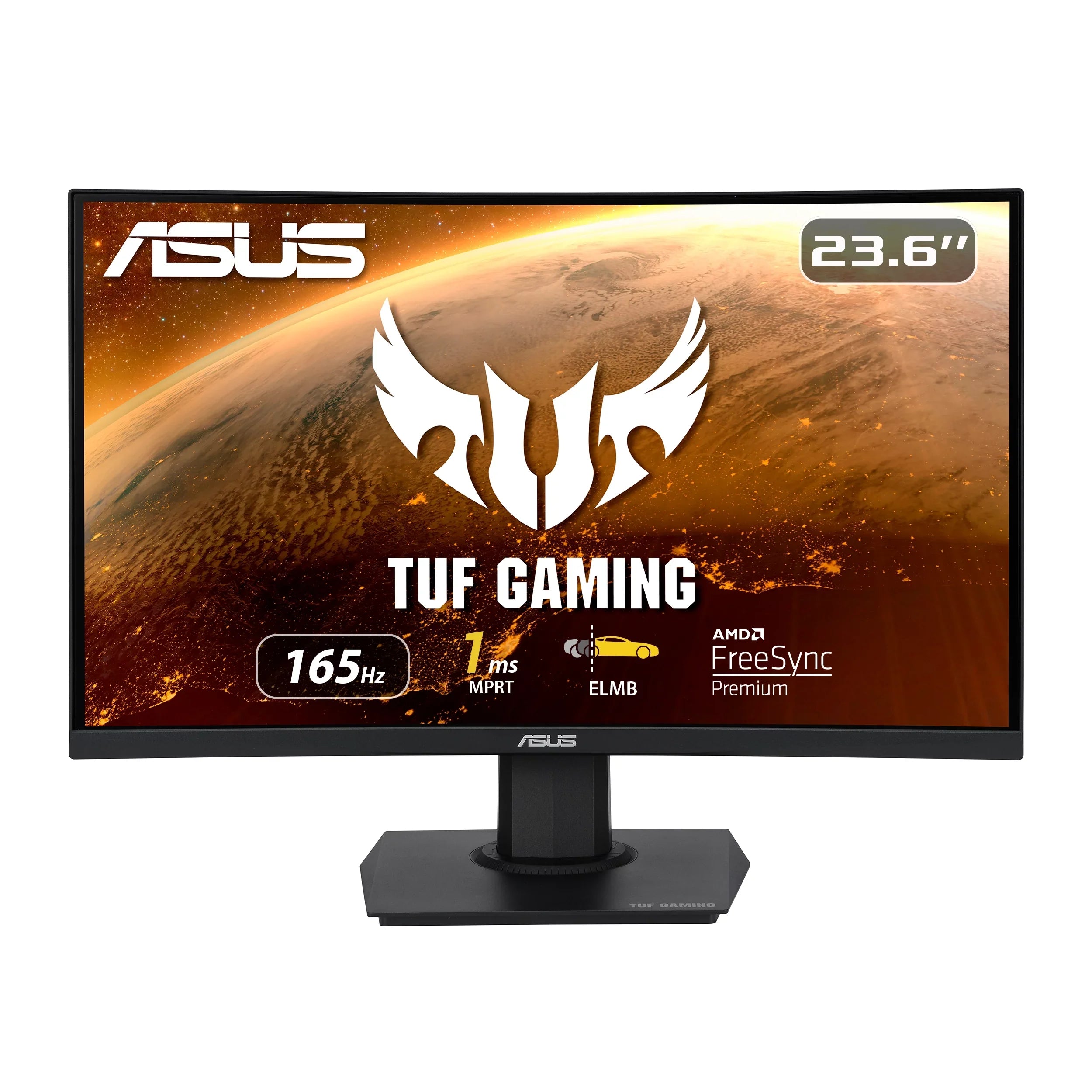 Extreme 1080P Low VESA Gaming Full DisplayPort, Premium, Curved Gaming 23.6" - 165Hz, TUF Boost, Shadow FreeSync Mountable, Monitor, - Adaptive-Sync, Blur, Motion HDMI 1ms, VG24VQE ASUS HD,