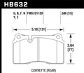 Hawk 2005 Front Street Martin Brake DB9 Pads LTS Aston