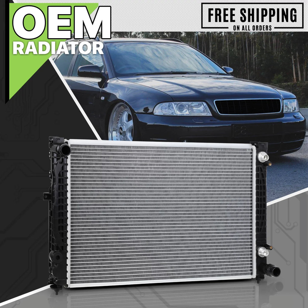 Cooling Quattro Audi Audi 2.8L, 2648 Replacement A4 1996-2001 Radiator 2.8L, Quattro 1998-2001 A6 for OE A4 A6 1998-2004 Magshion fit Aluminum Audi Audi 1.8T/2.8L, 1996-2001 2.8L