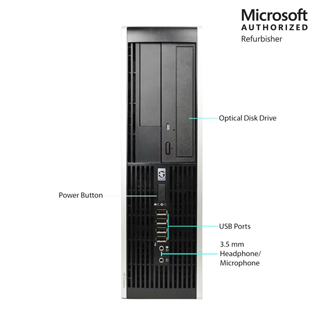 Core 4GB Home i5 SSD RAM Computer 10 Elite 1 3.2Ghz Hp Year Desktop 8100 - WiFi 160Gb Warranty PC Windows SFF