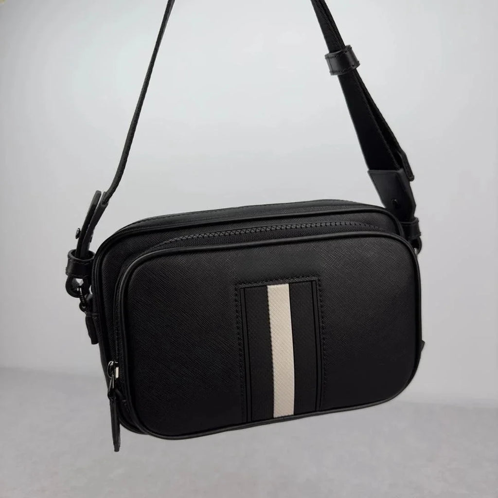 Bag Business Men's Bag Style Genuine Crossbody Bag Bag Commuter Quality Luxury Chest Shoulder Leather Casual High B Shoulder