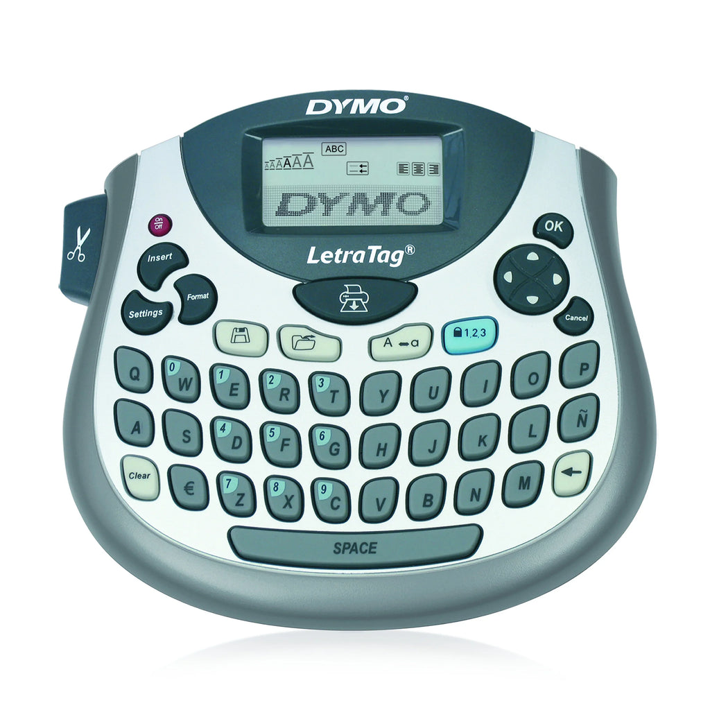 on Paper LetraTag Maker, Black DYMO White 100T Includes Label Label QWERTY Print