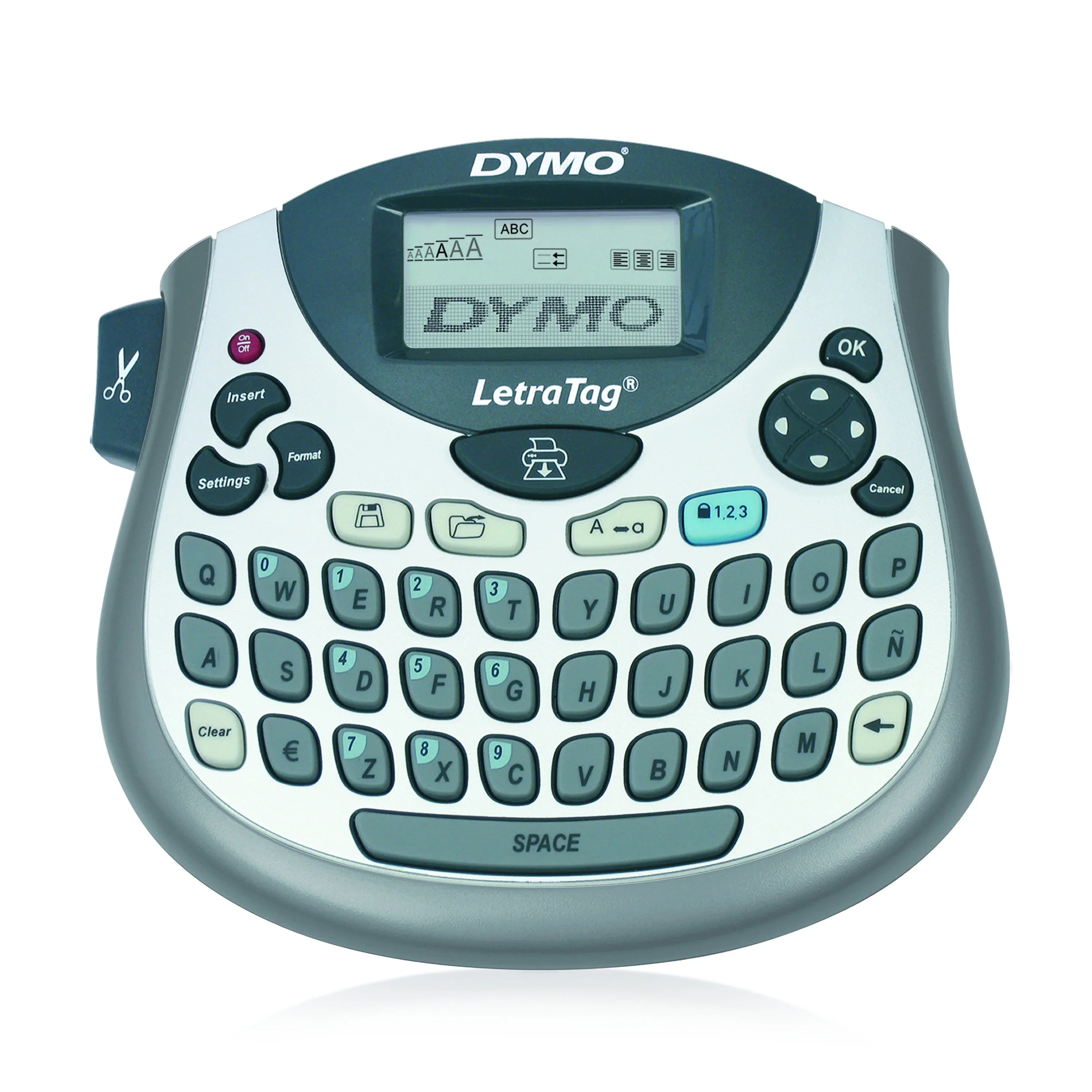 on Paper LetraTag Maker, Black DYMO White 100T Includes Label Label QWERTY Print