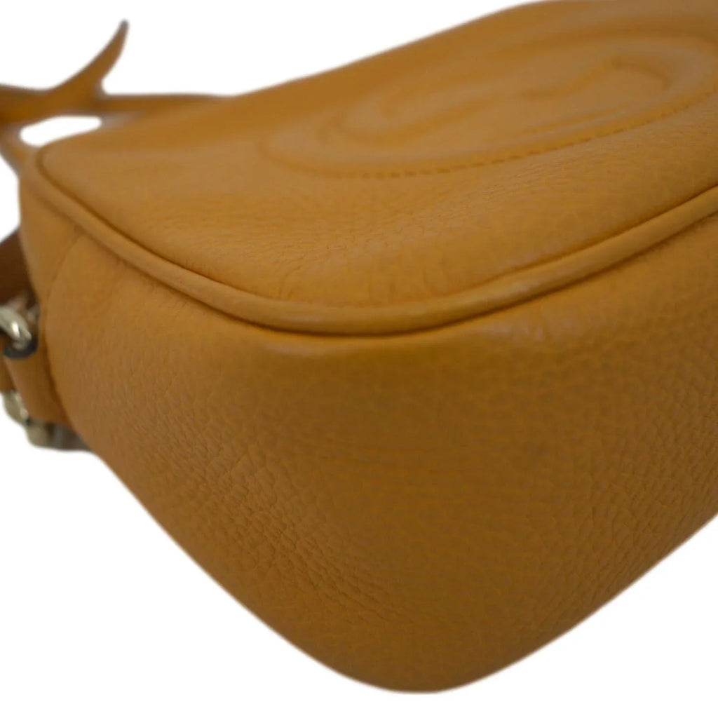 Bag GUCCI Orange Camera Soho 308364 Crossbody Pre-owned Disco Leather