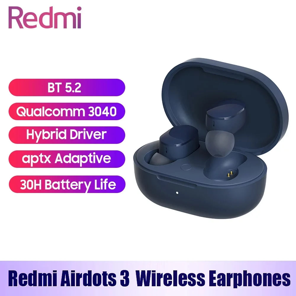 Earphones Earbuds TWS Wireless In-Ear Redmi BT5.2 3 Airdots MIUI