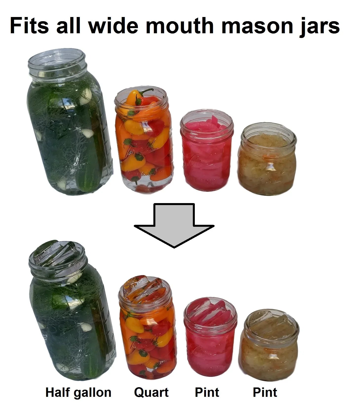 and wide kit. pickles, fermentation pickling tamper, for DIY 7 sauerkraut, recipe jars included. etc mouth Complete Canning for kit Glass weights, sets or mason for lids, making jars kimchi, airlock