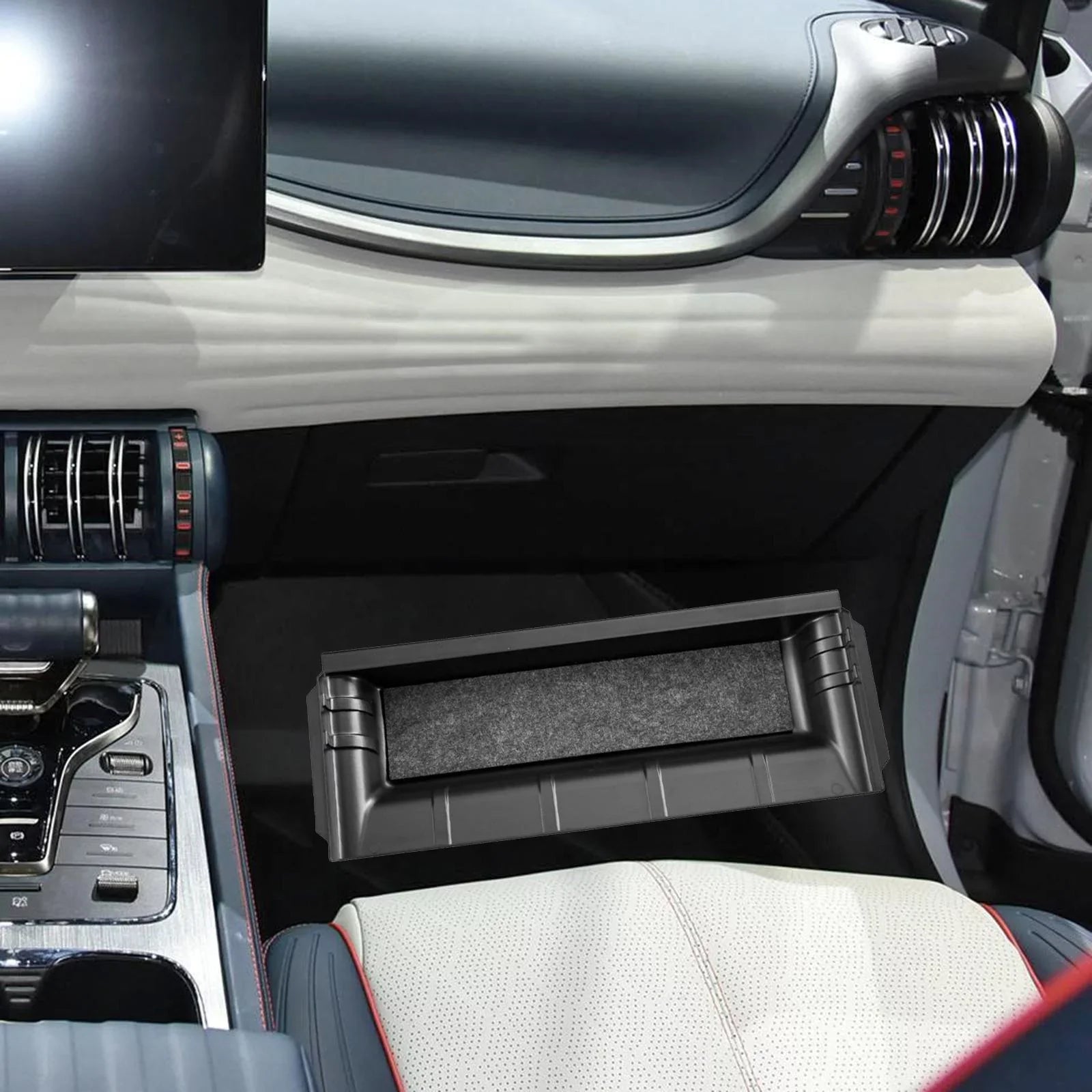 Storage under Seat for Hidden Tray Storage under Hidden Yuan 3 Box/ Box/ Hidden Atto Storage Replaces Tray/ Seat /Tray Tray Organizer /Underseat Plus 1Piece
