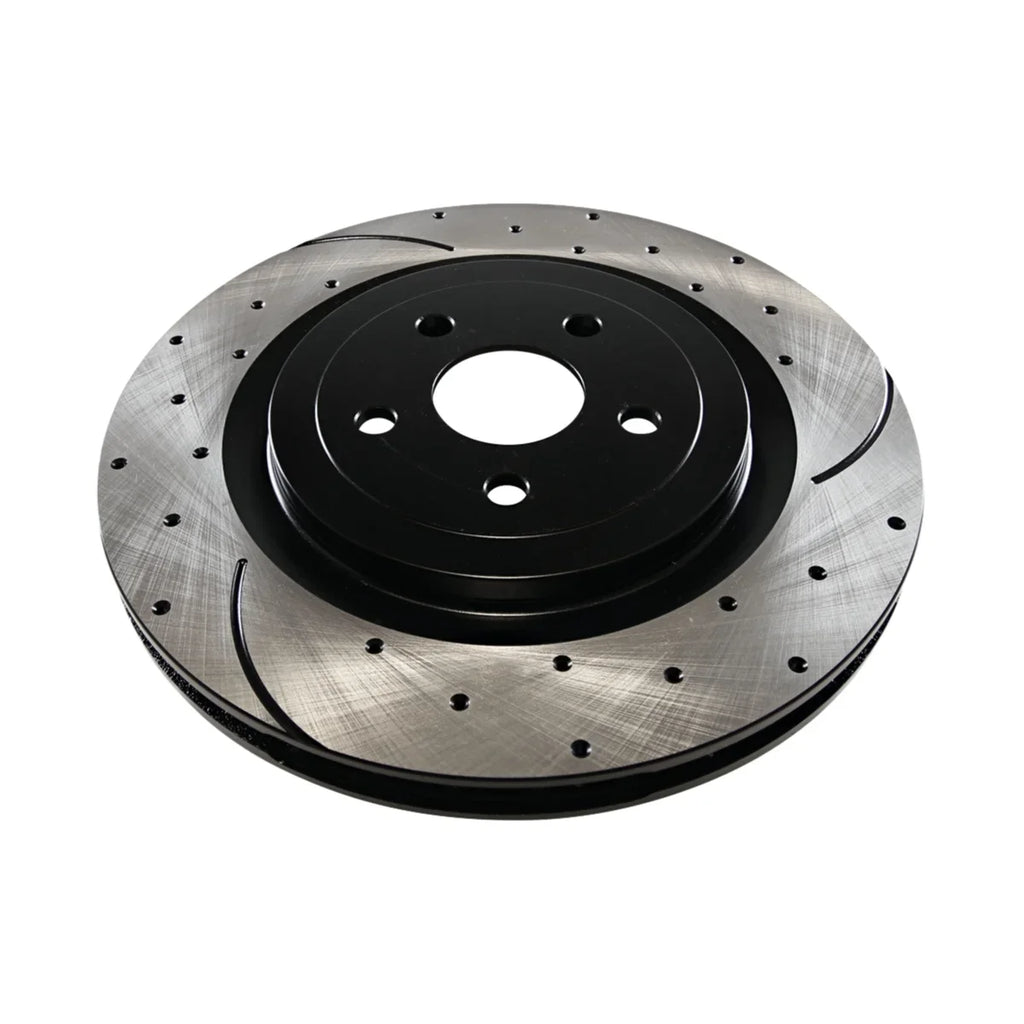3.6L 200 of Black Set Avenger V6 PR63060LR AutoShack Drilled and 2014 for 2008-2009 Chrysler FWD Front Passenger 2013 2012 2 Replacement Slotted Caliber 2.4L Rotors Driver 2012-2014 Brake Side Dodge