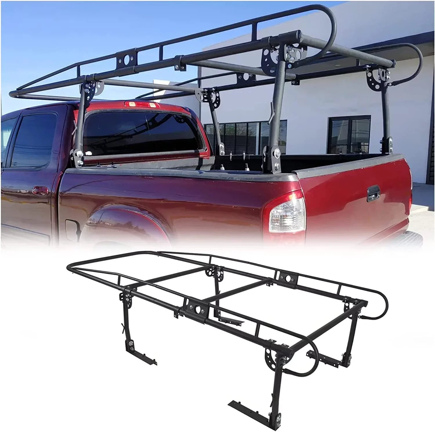 Long Bar Over-Cab LBS 60 Contractors Lumber Inch 1000 Rack Rack Pickup Cab Ladder Adjustable Truck Kayak Side Kojem Bed Universal