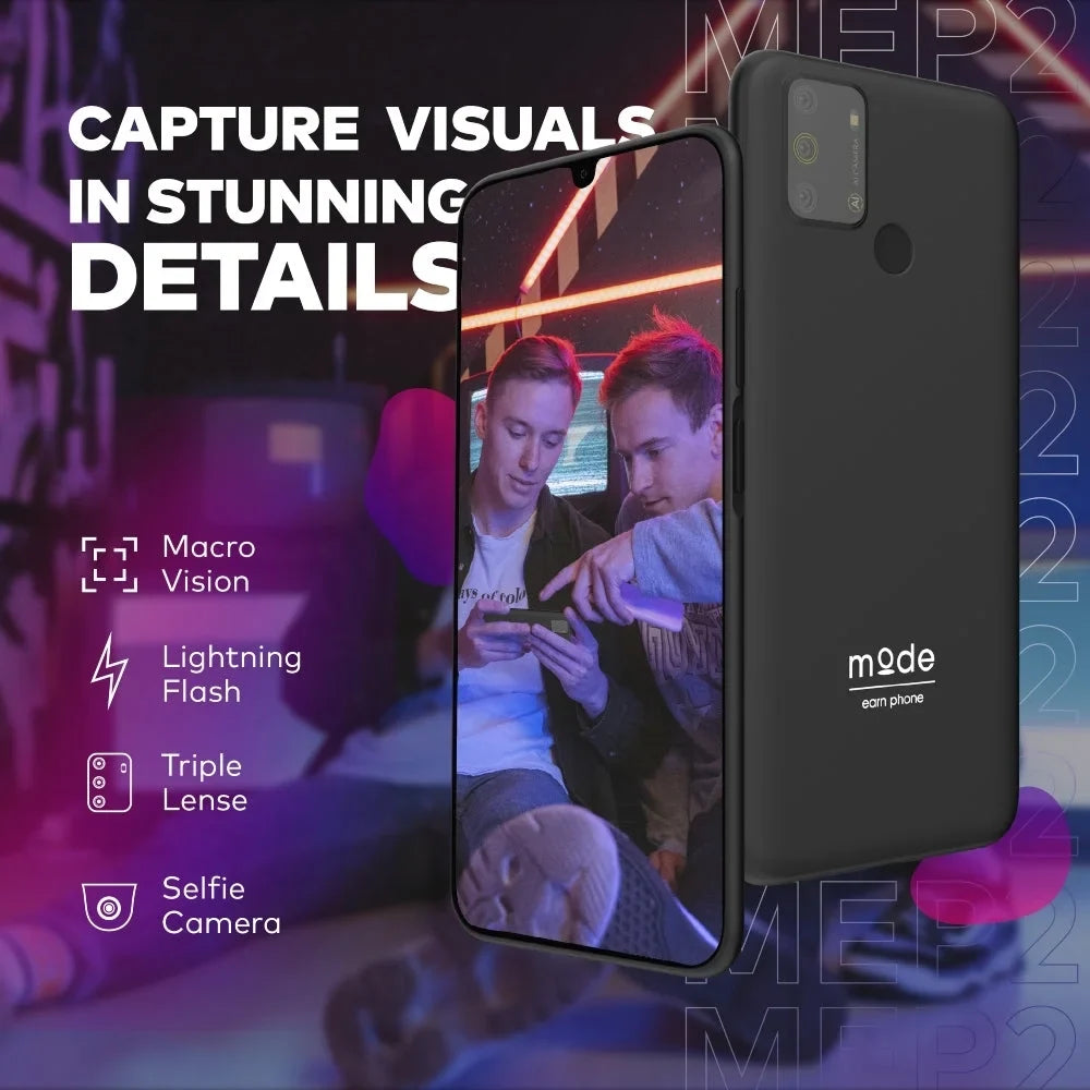 Mode Android The Cell Phone, Unlocked New Camera 13MP Phone,Smartphone 128GB, 6.52”, Earn