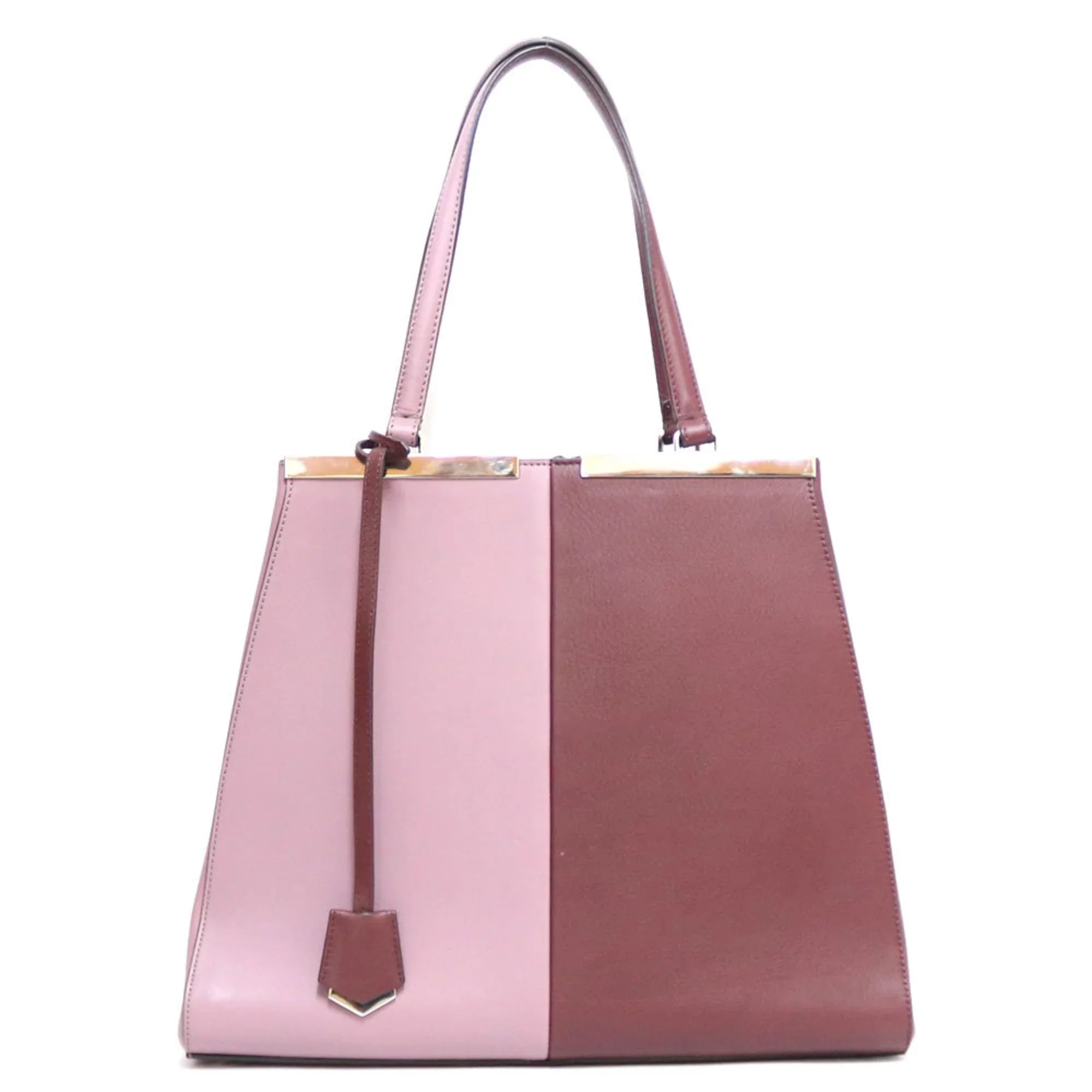 Leather FENDI Shoulder Pink Pre-Owned Bag Women's Fendi (Fair)