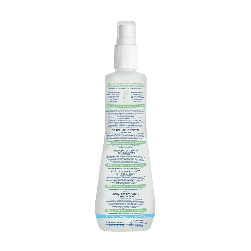Natural Baby - - Hypoallergenic Chamomile & 6.76 Avocado Water Skin & Freshener oz. Vegan fl. - Hair Mustela & Styler with